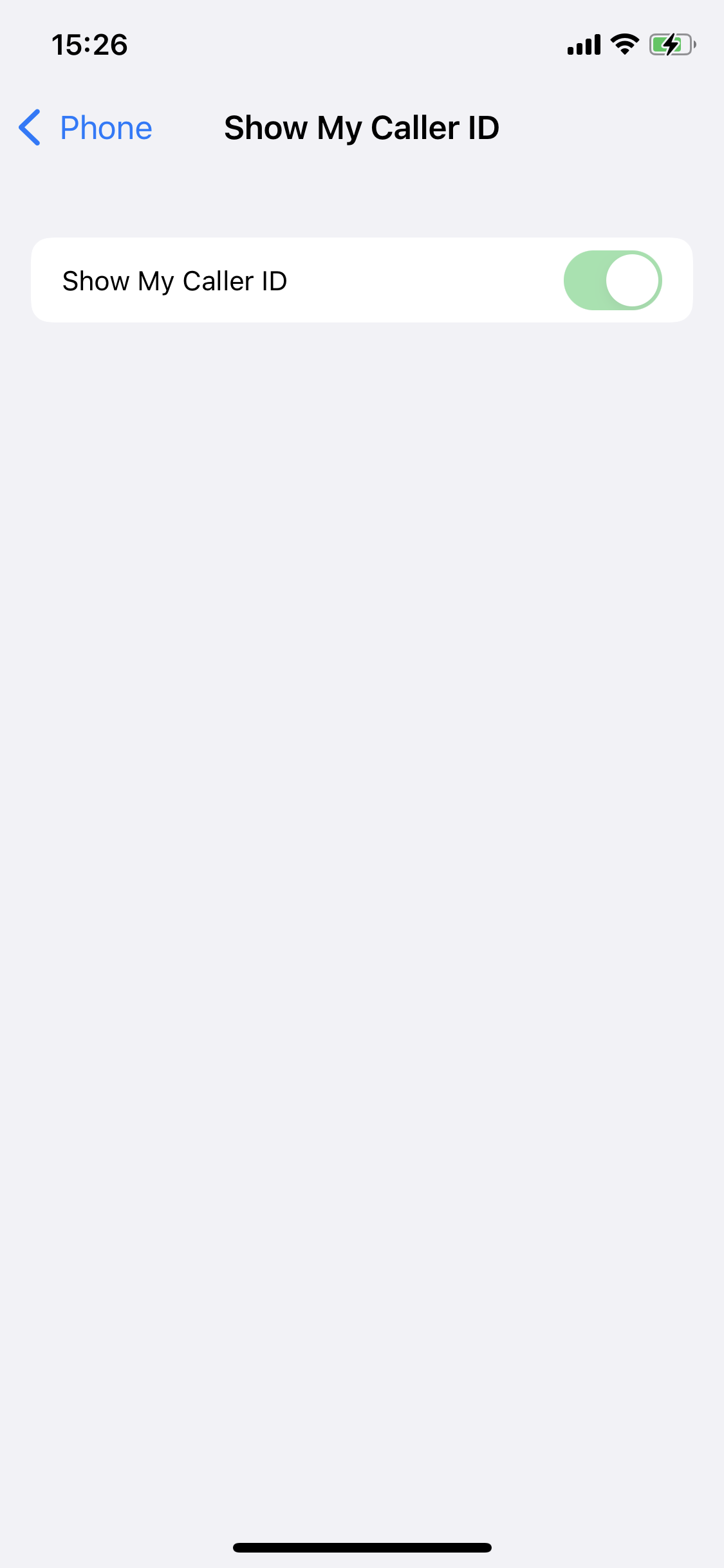 Can't change Caller ID settings on iOS 15 Apple Community