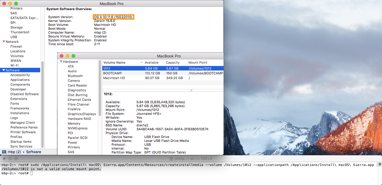 he “not valid mount point” problem? Apple Community