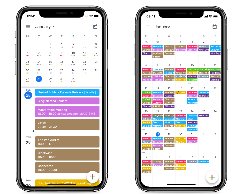 iphone calendar