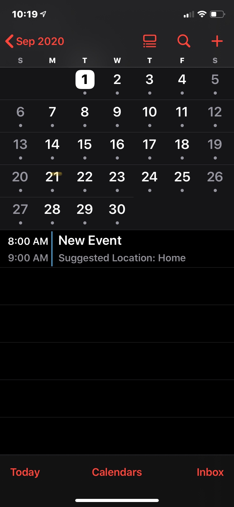 New event in calendar Apple Community
