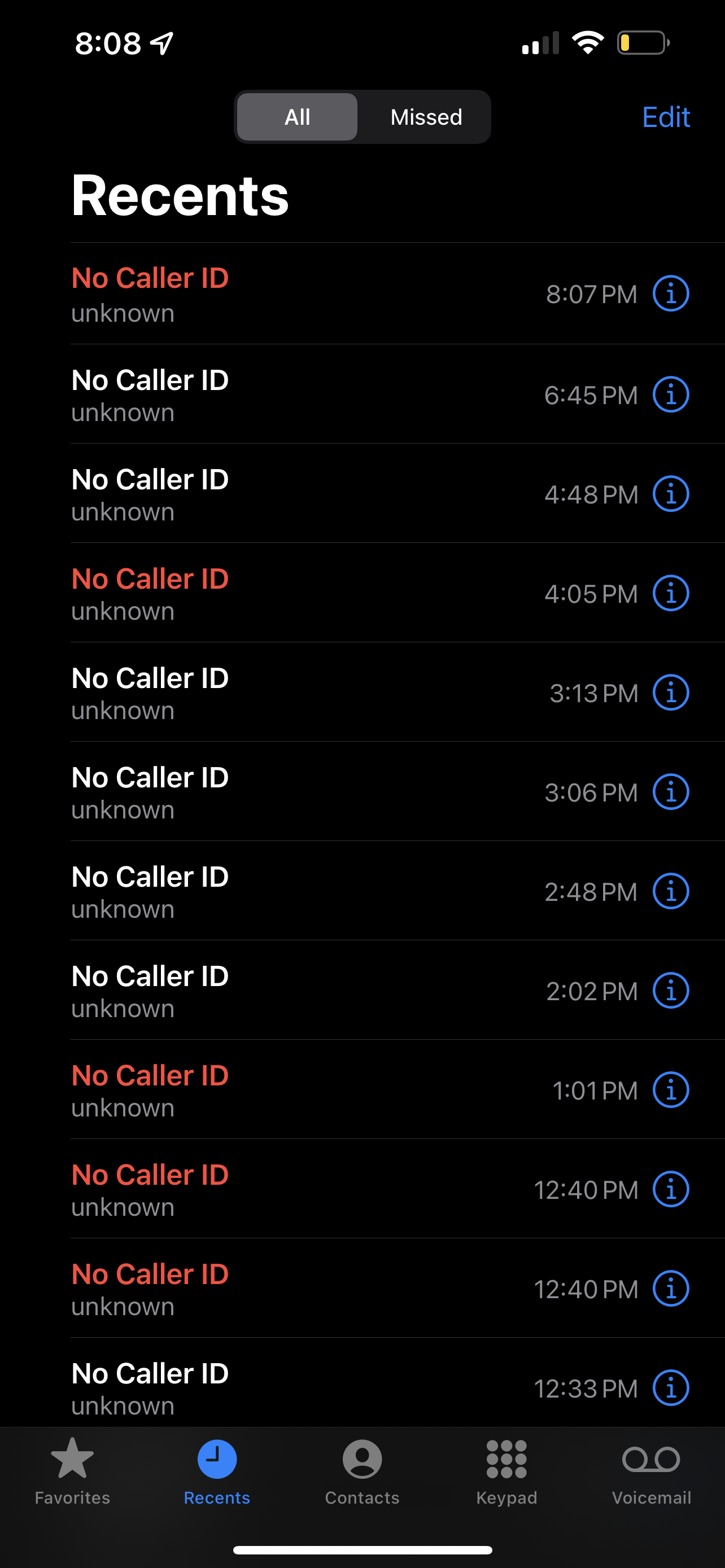 Incoming Calls No Caller ID Apple Community