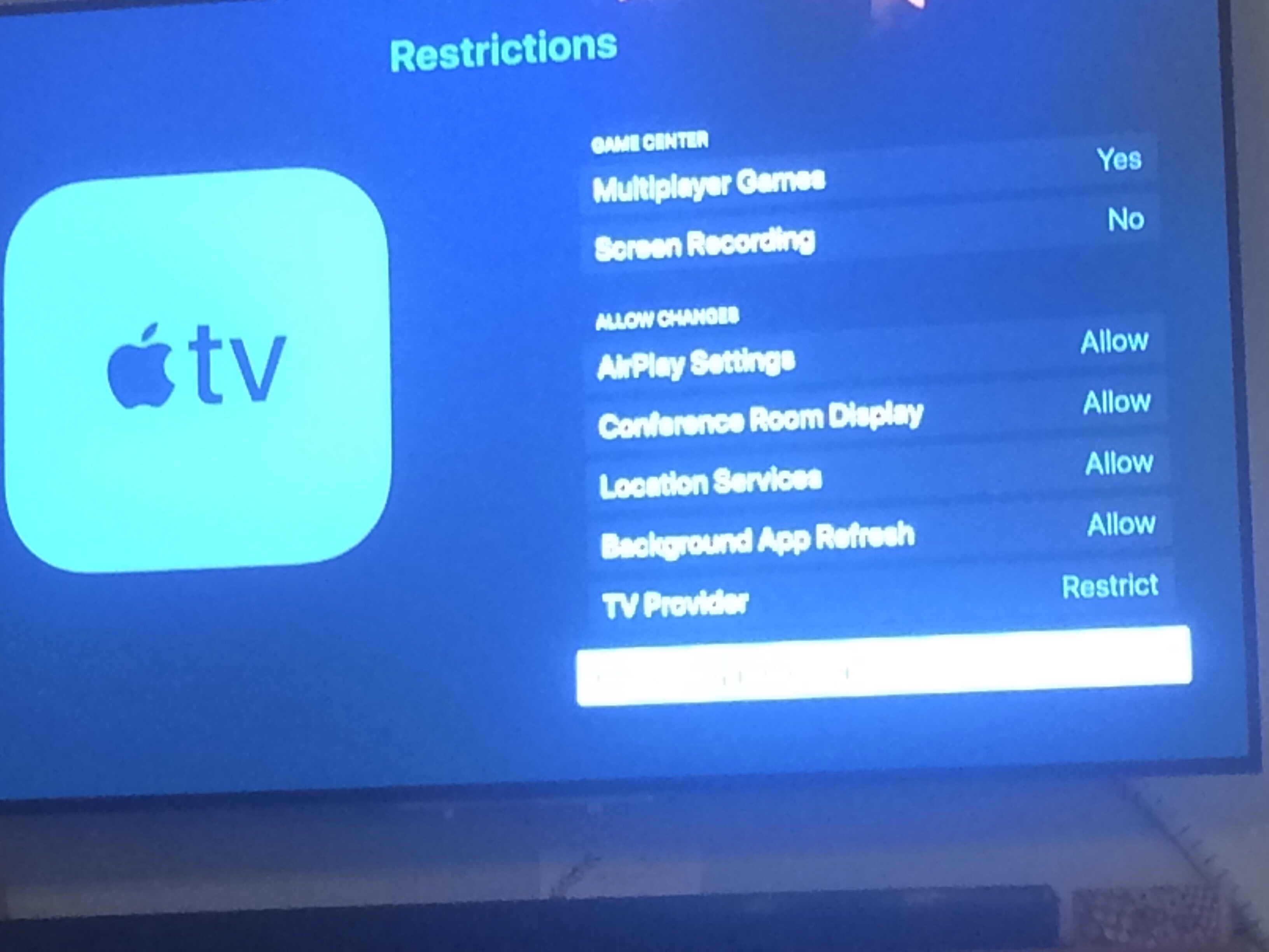 TV Provider” Apple 4K restrictions - Apple Community
