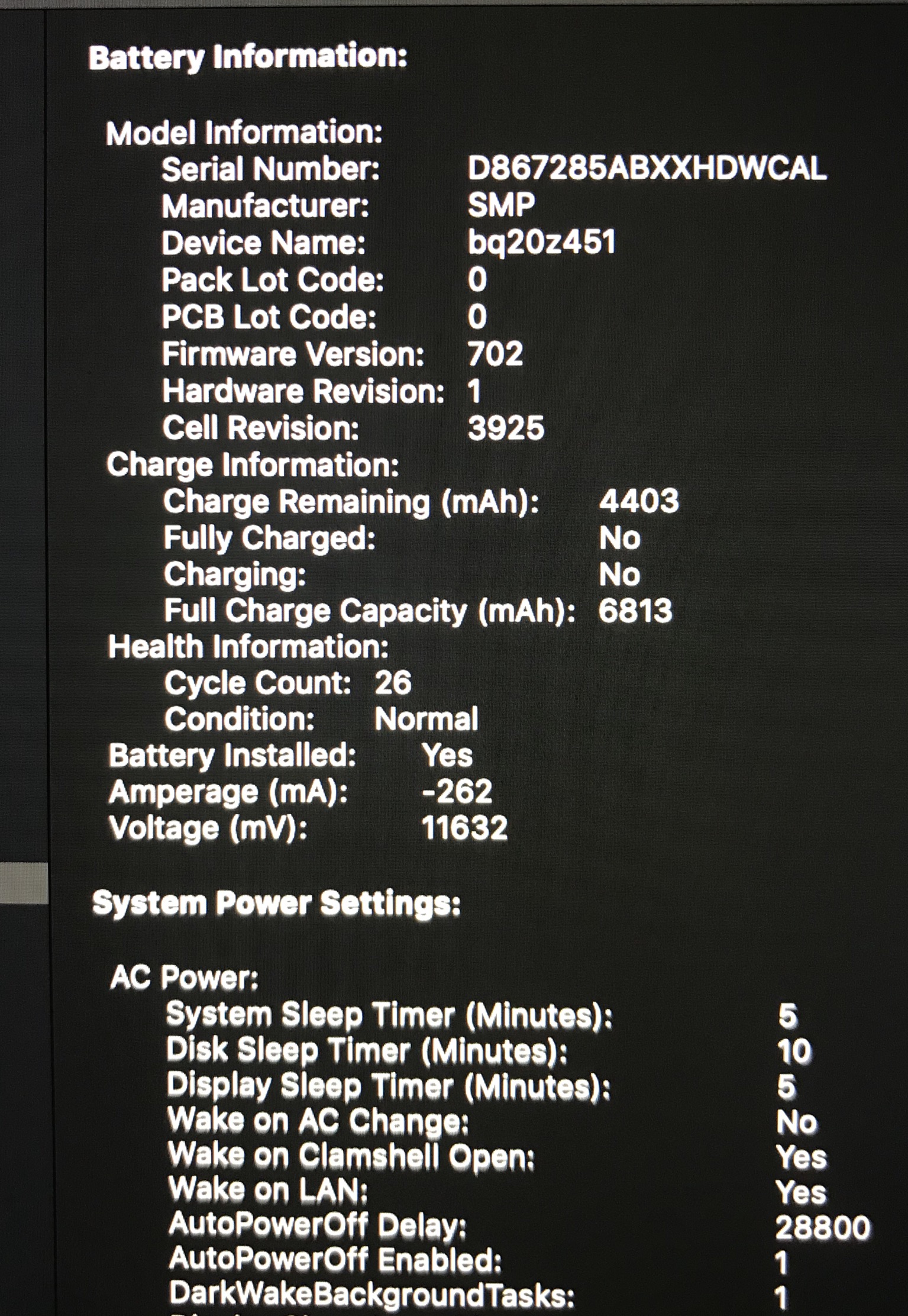 My Full Charge Capacity Shows More Then T Apple Community