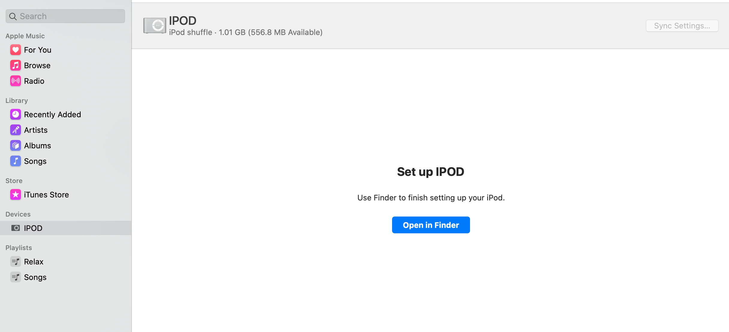 IPod shuffle software options wont appear - Apple Community