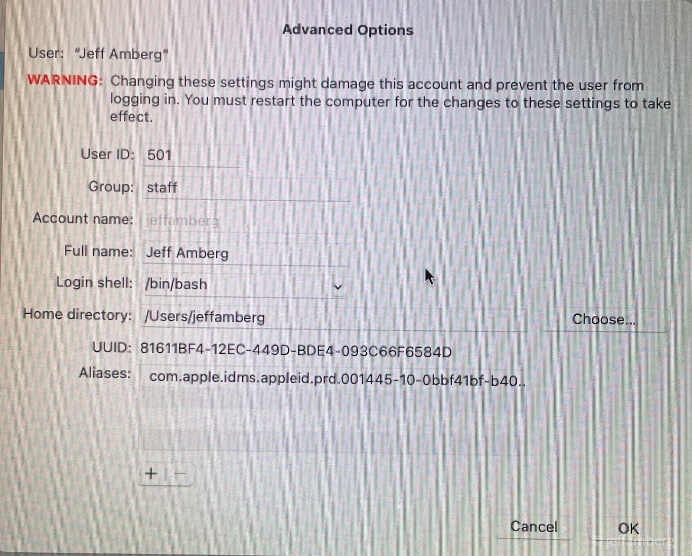 Trying To Change Account Name MacPro 201 Apple Community   Ef336be6 C073 4818 93d8 Ec836bdcdbbe