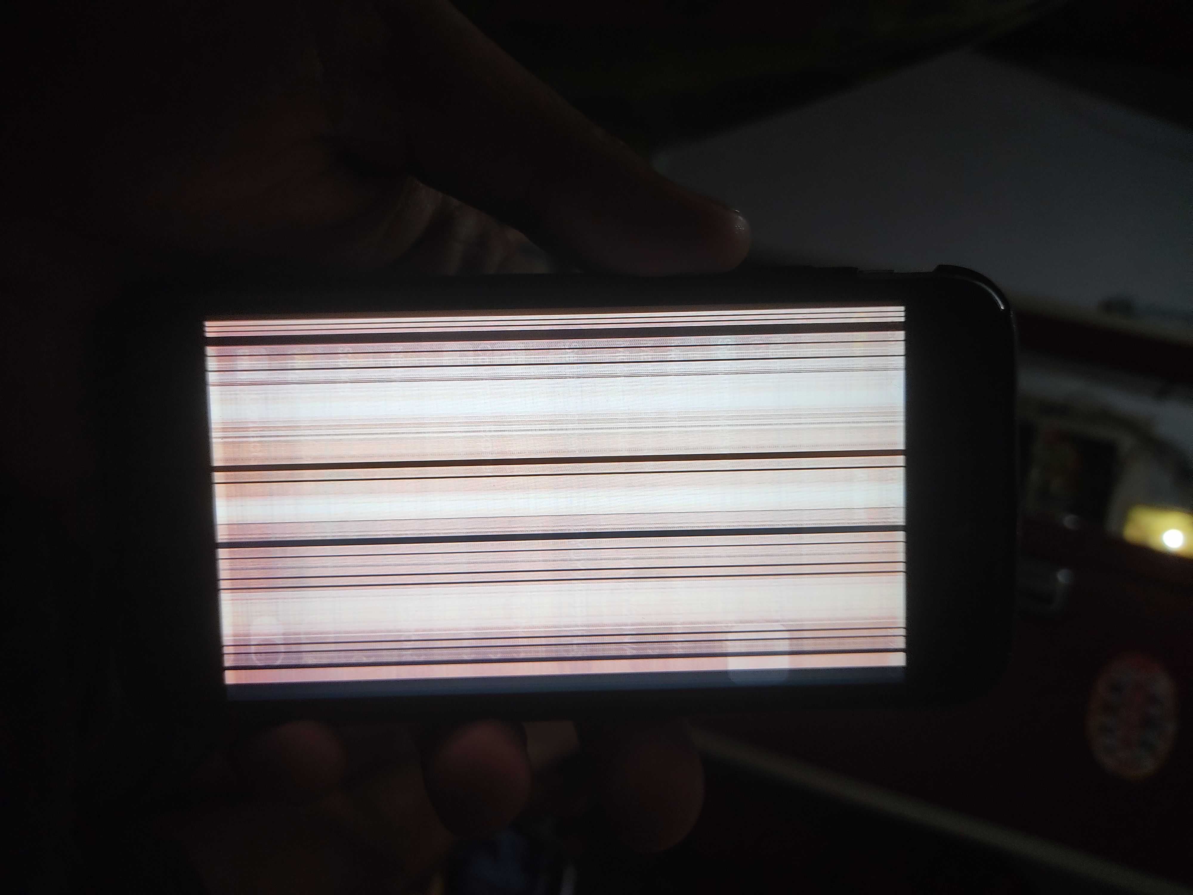 Red and black screen when I plug my phone… - Apple Community