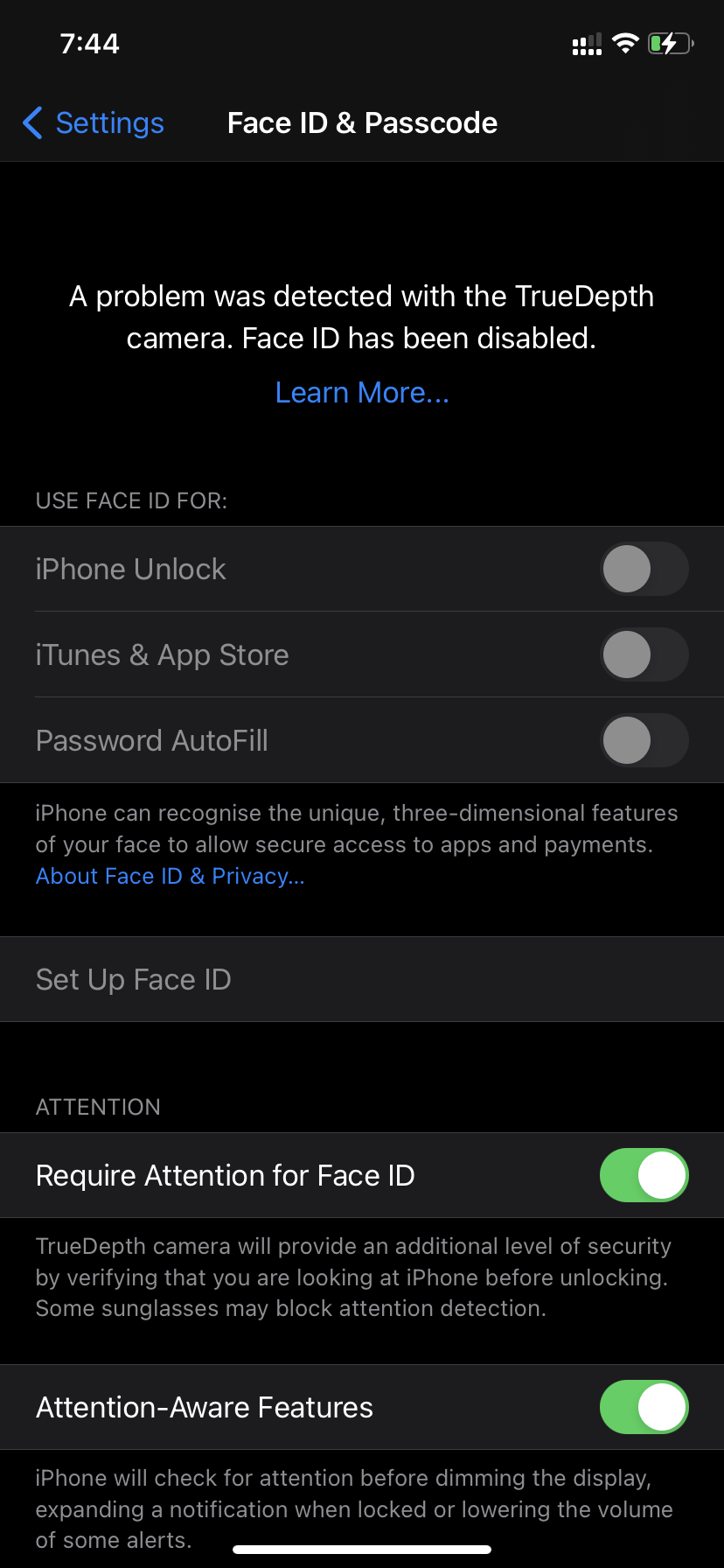 My TrueDepth camera not working Apple Community