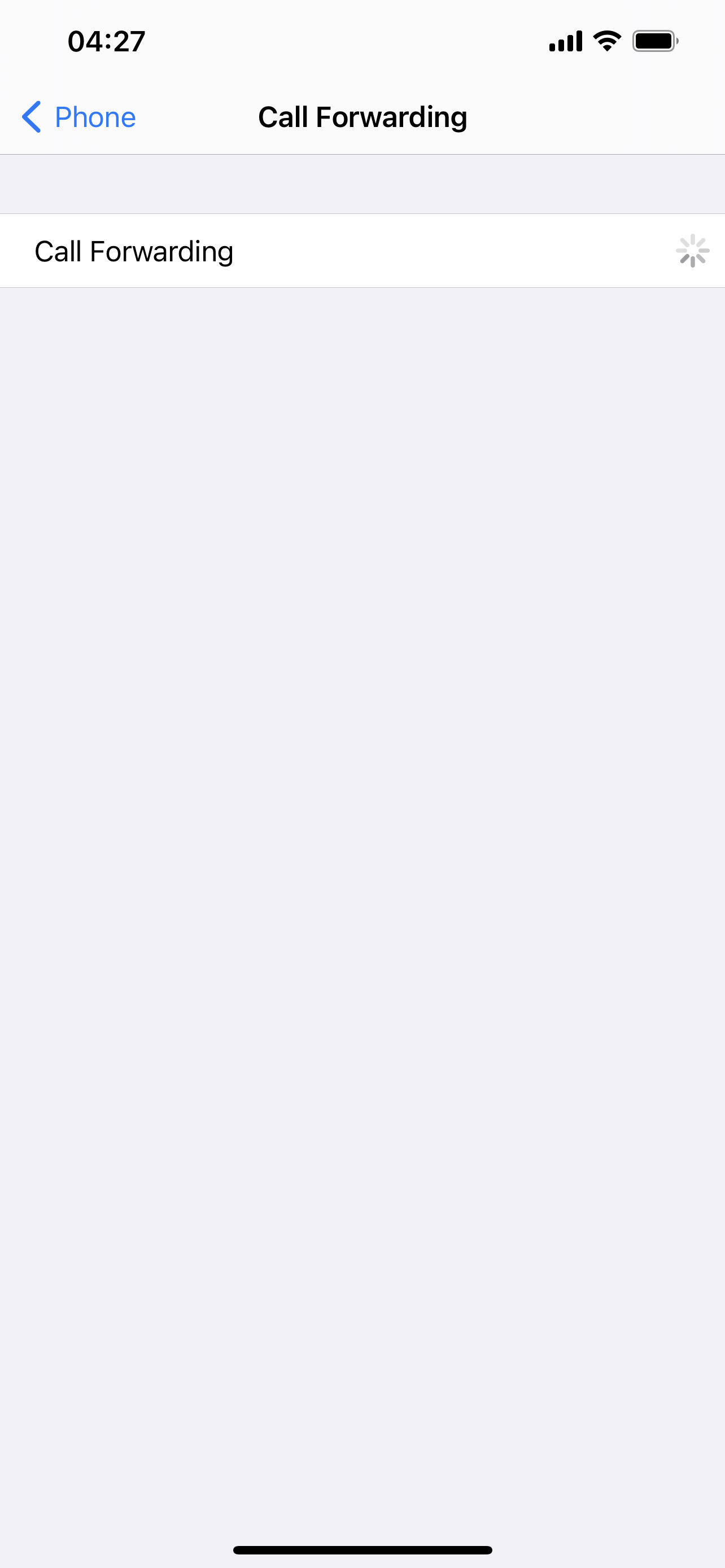 Call forwarding wheel keeps on spinning Apple Community