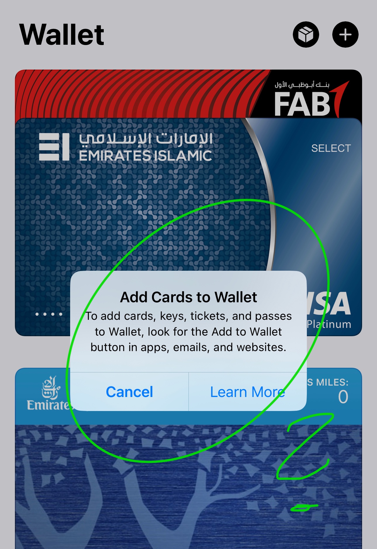 can i add my student omny card to apple wallet