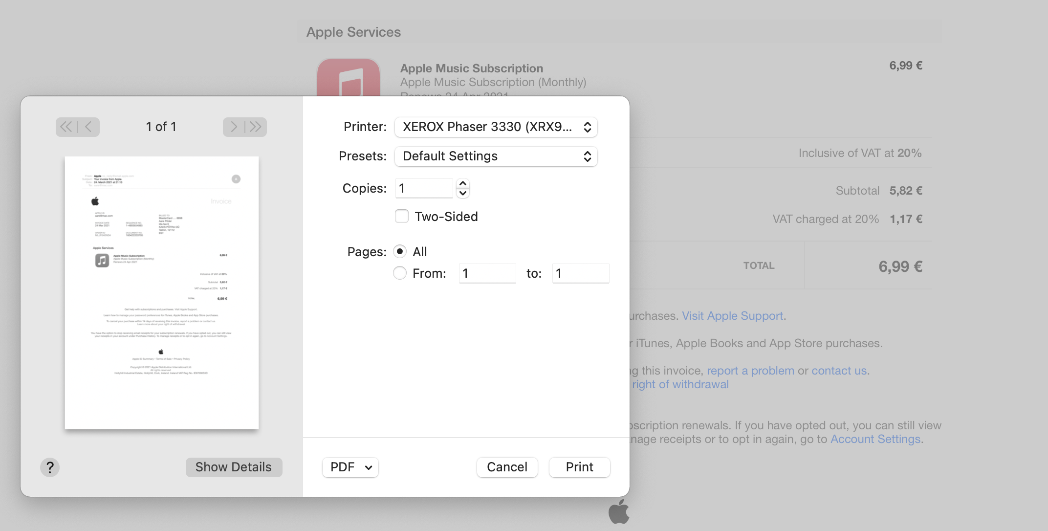 Apple Mail print to PDF mysterium Apple Community