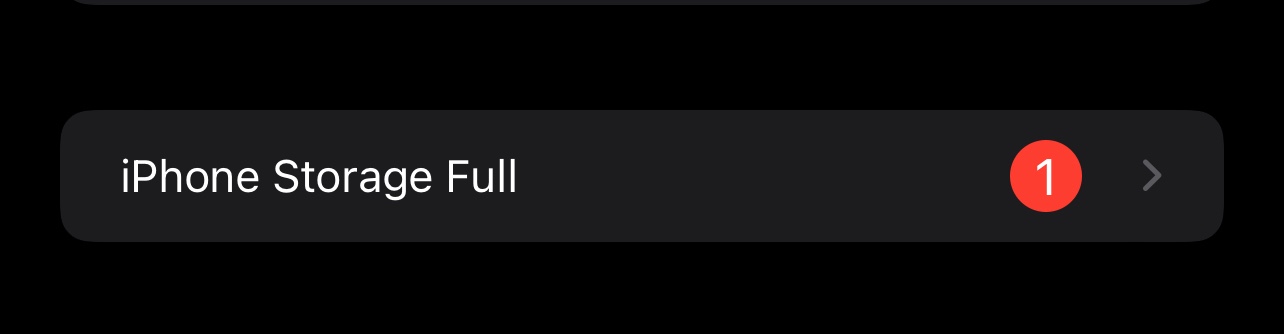 “Iphone storage is full” warning - Apple Community