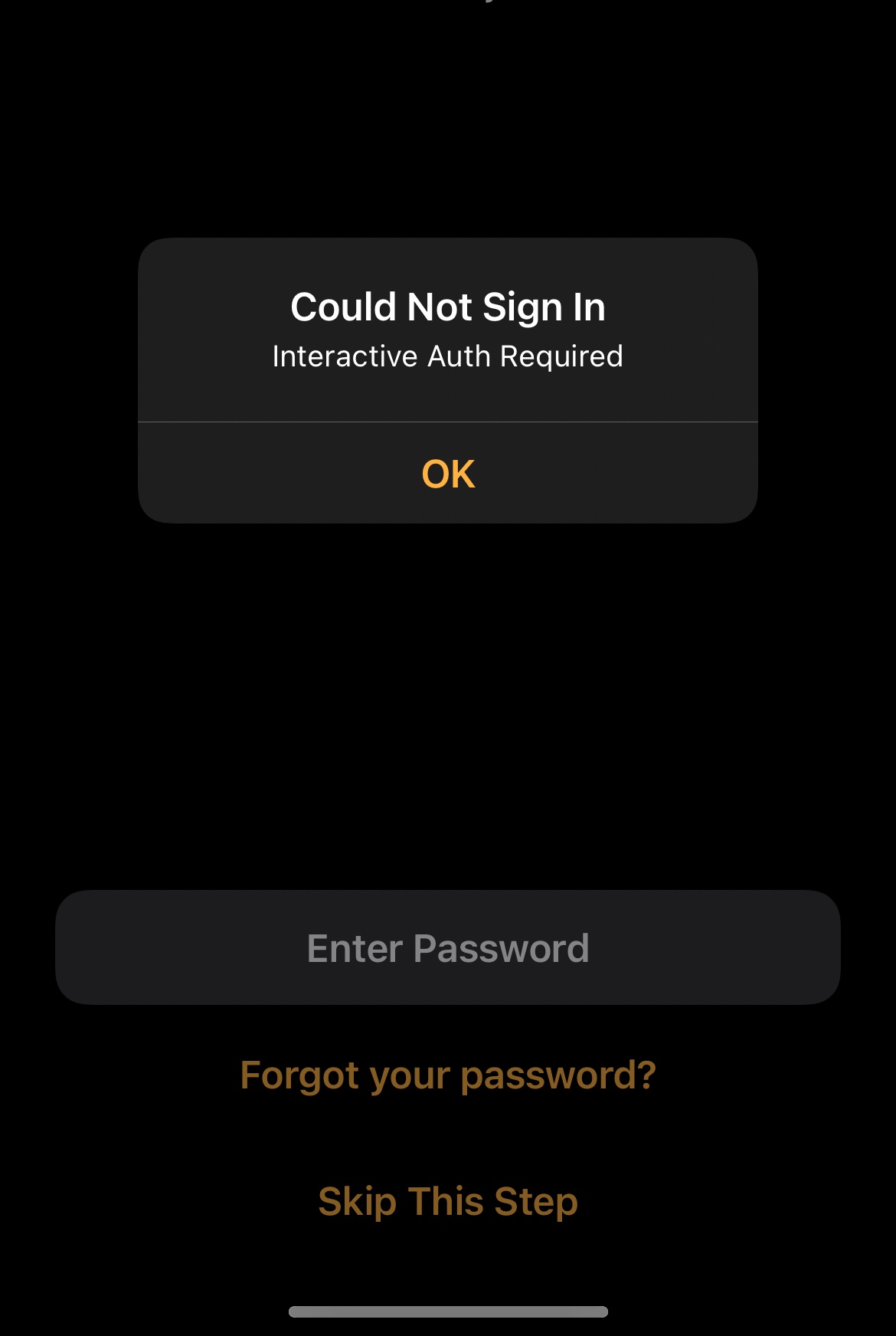 interactive-auth-required-trouble-with-apple-community