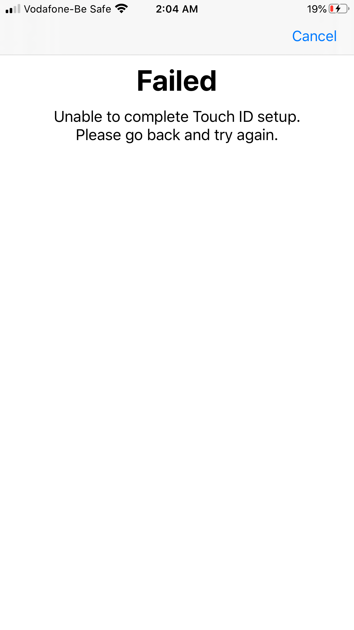 Finger scanner Apple Community