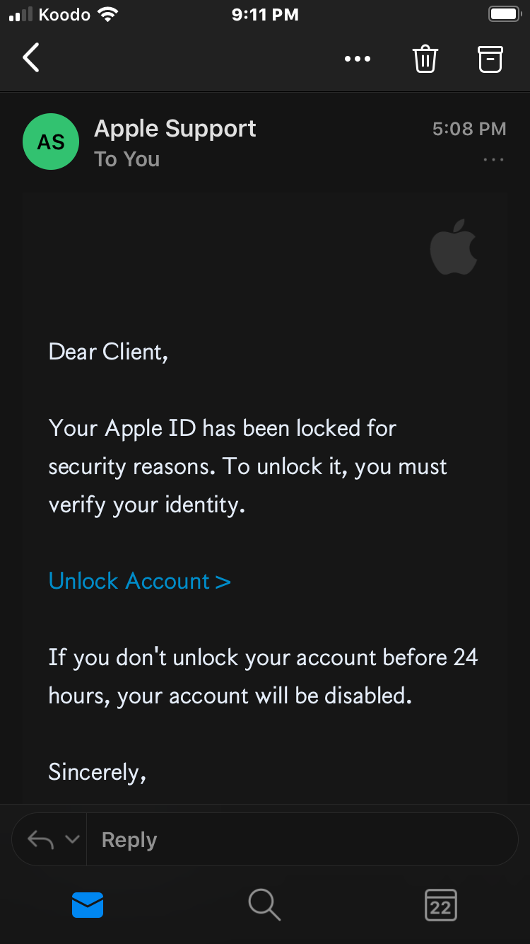 I Received This Message That My Mac Is Been Hacked