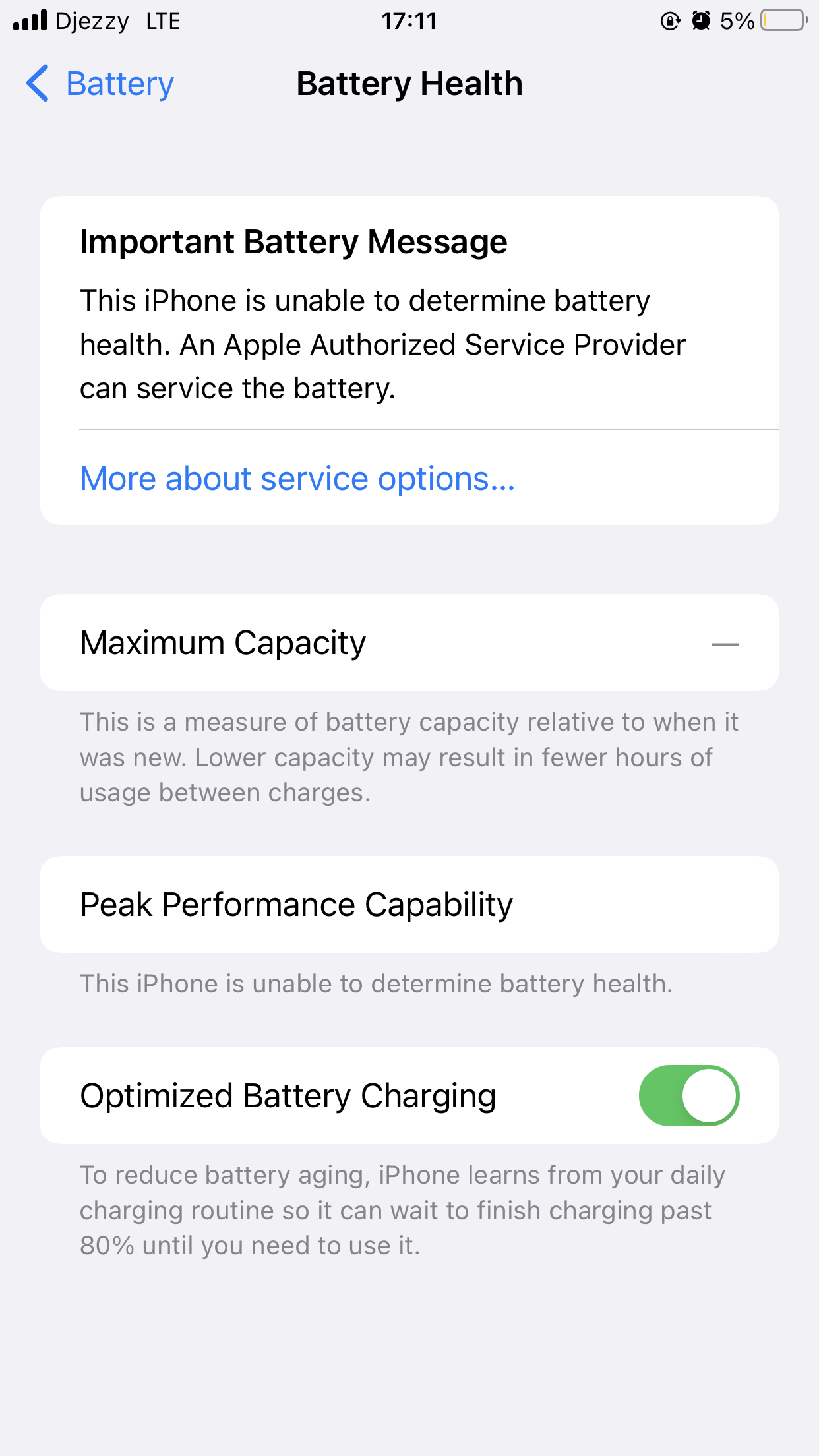 iPhone unable to determine battery health Apple Community
