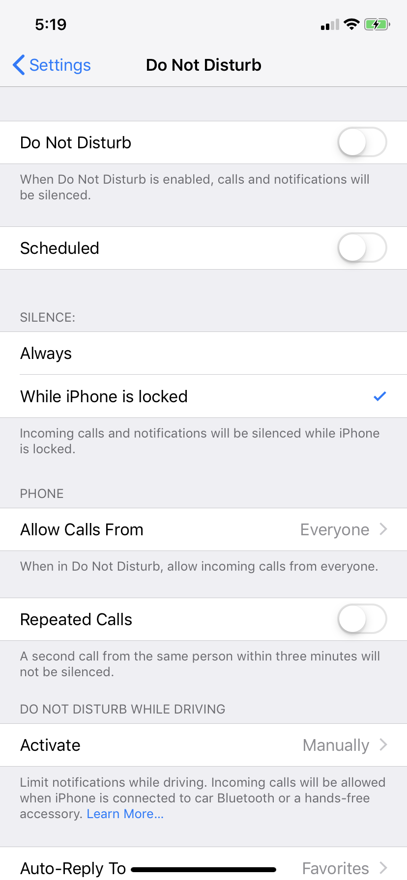 iPhone XR hoes silent automatically Apple Community