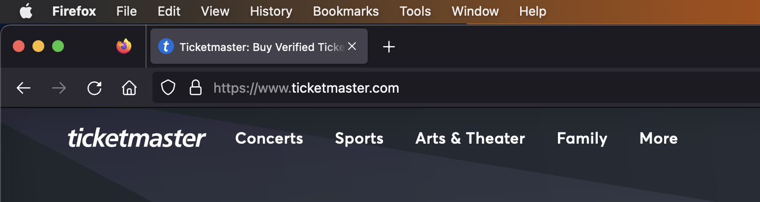 Ticketmaster thinks I'm a bot - Apple Community