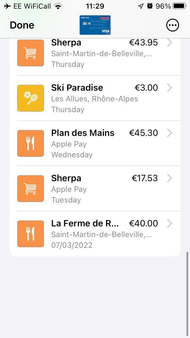 how to find old apple pay transactions