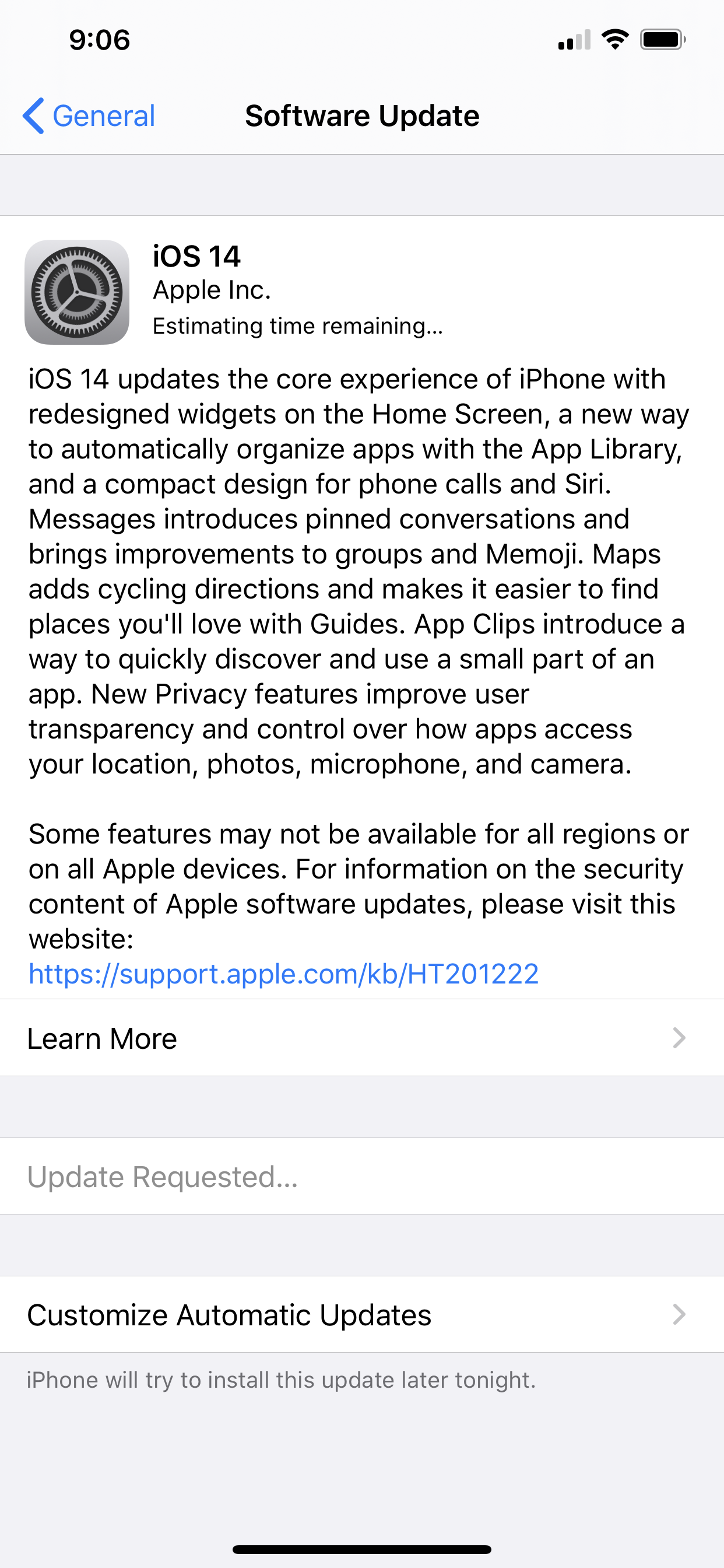 I’m receiving an “update requested” messa… Apple Community