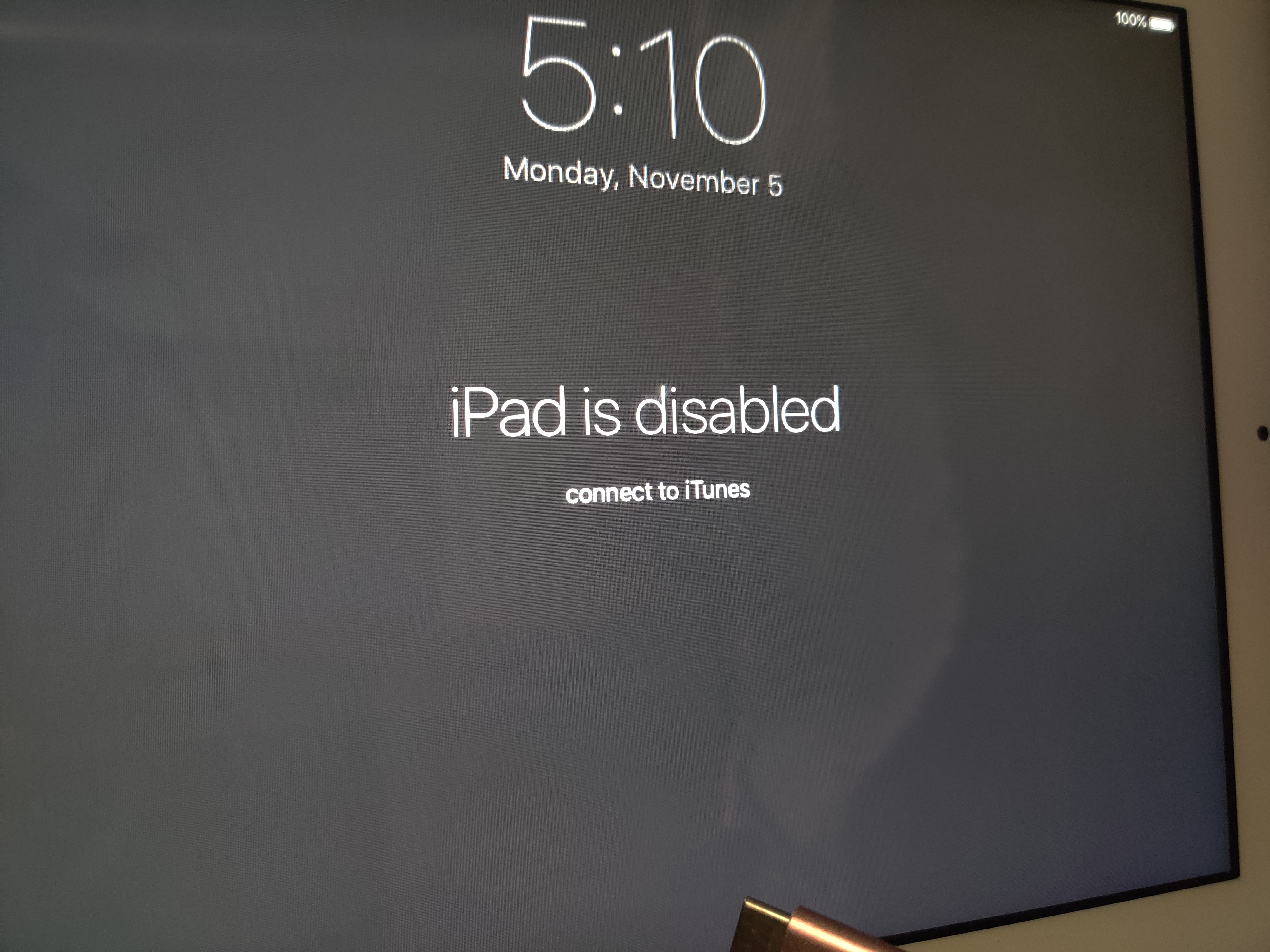 My iPad had a message that says iPad is d… Apple Community