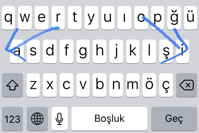 Turkish keyboard layout on iphone - Apple Community