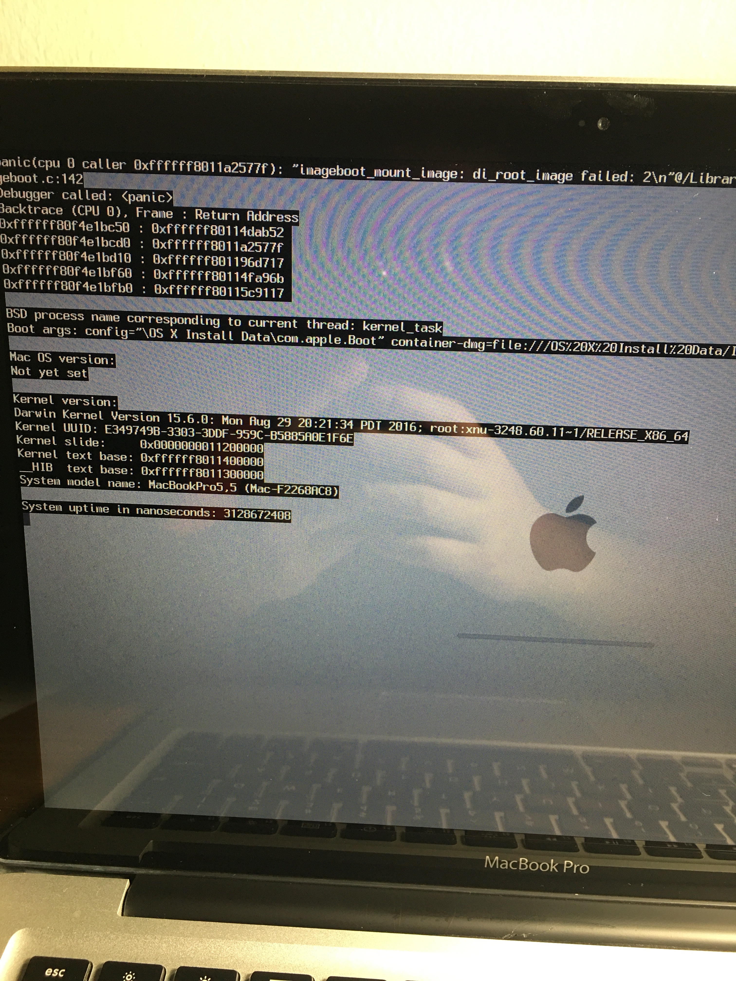 apple macbook error
