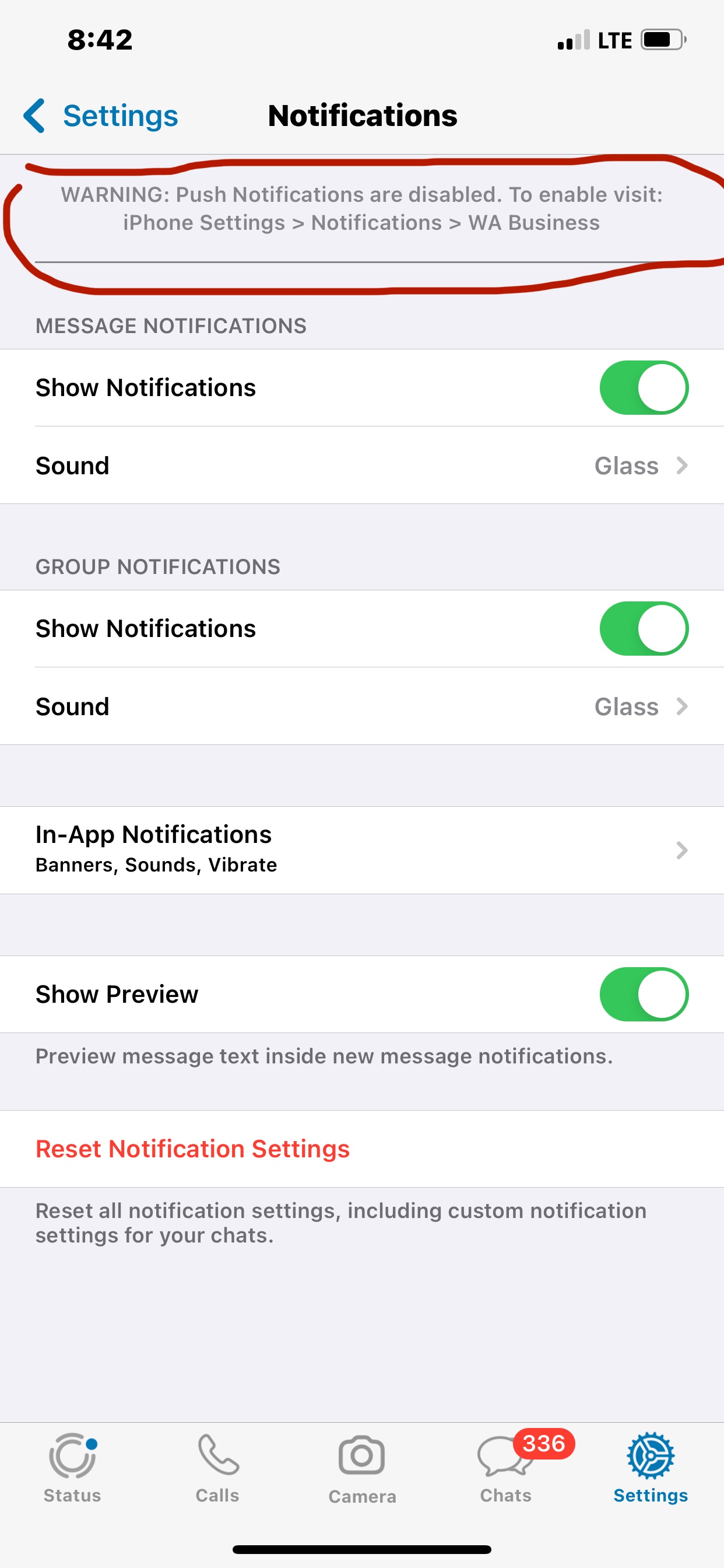 WhatsApp Notifications - Apple Community