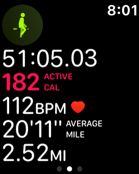 Apple watch outdoor store walk not counting exercise