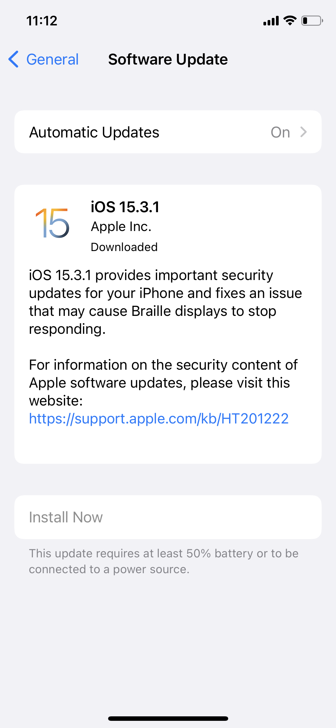 Security Update - Apple Community