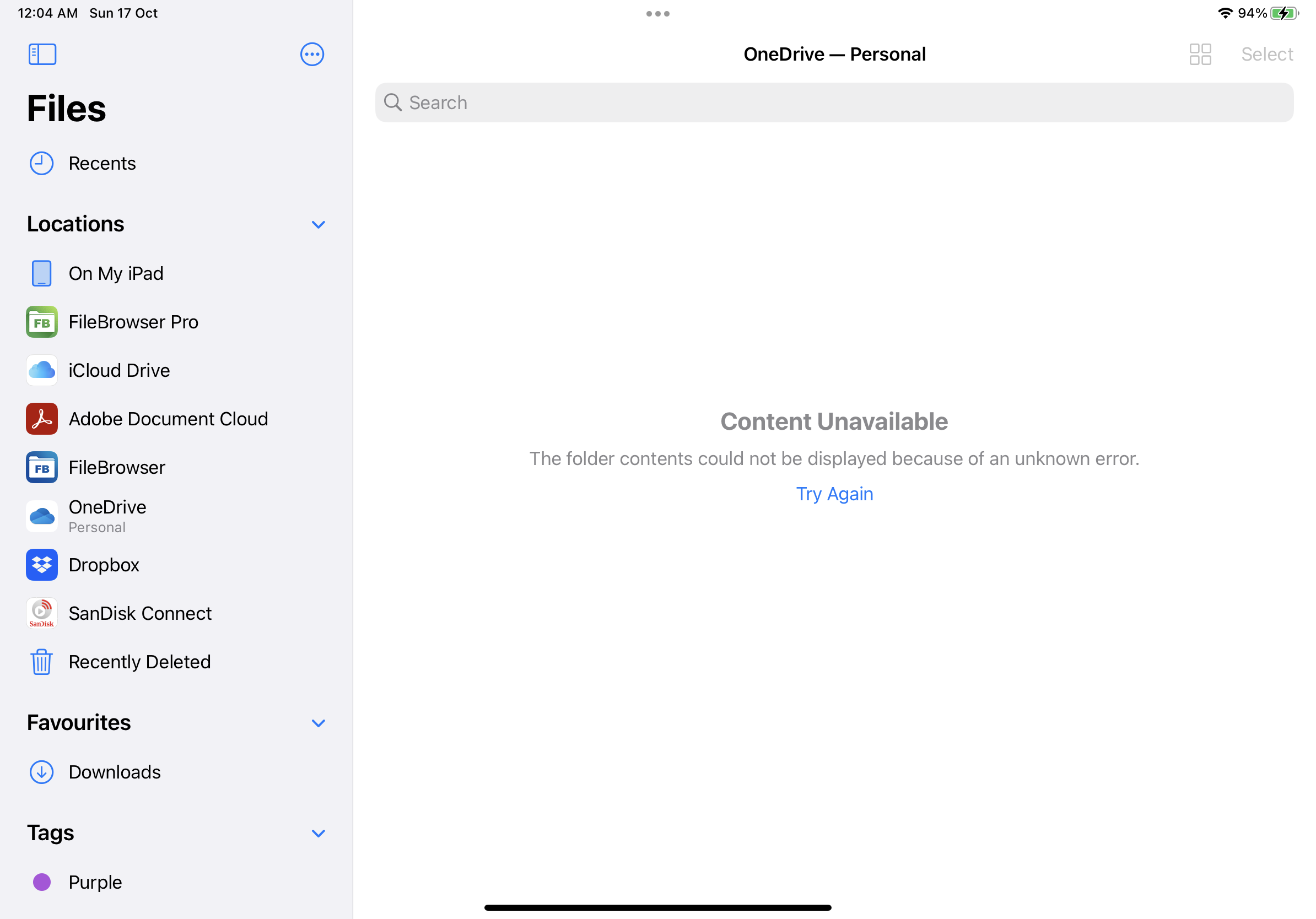 How to create My OneDrive in Locations of… - Apple Community