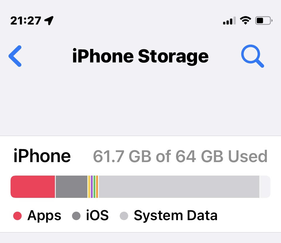 System date usually nearly all storage in… Apple Community