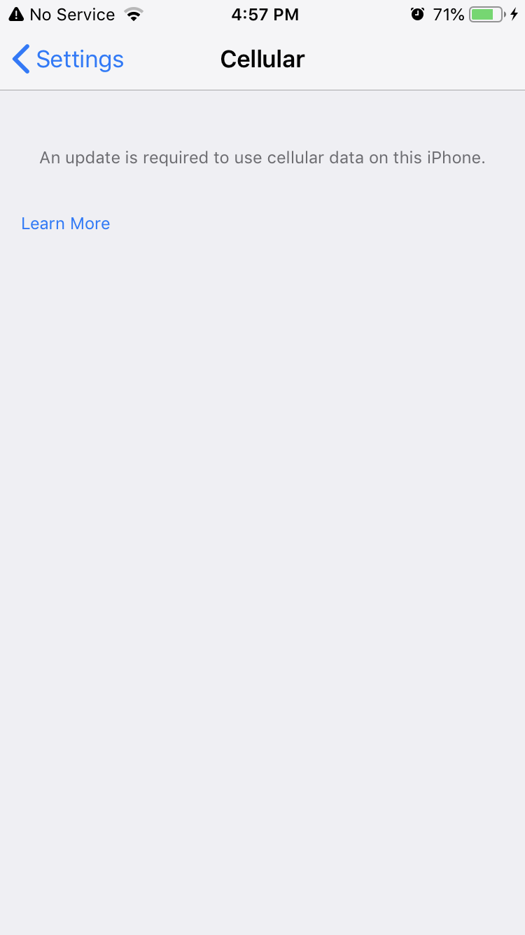 Yes my cellular is not working Apple Community