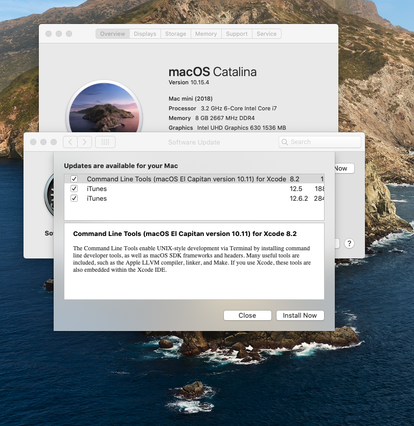 Catalina Install Command Line Tools