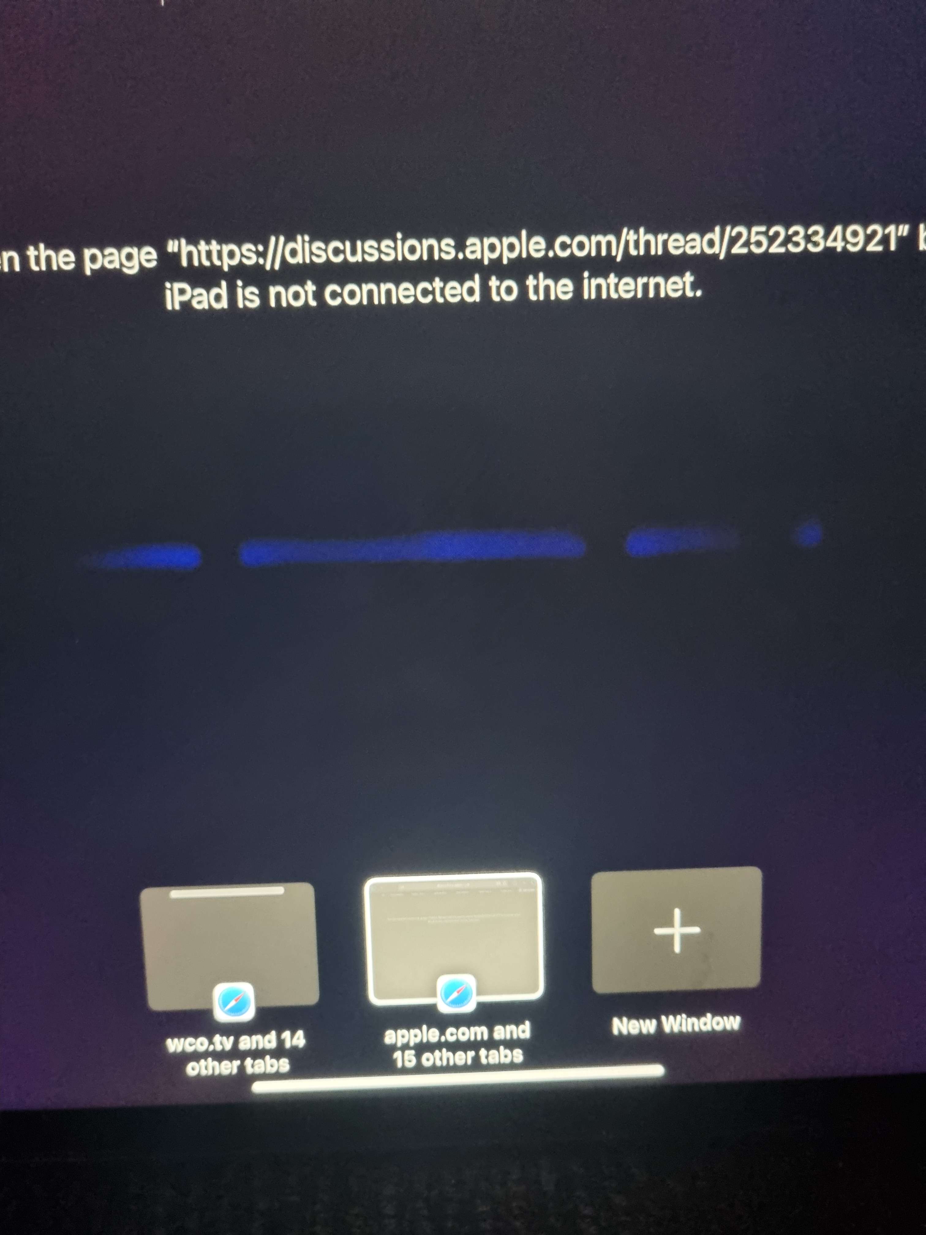 Purple line appeared on iPad screen when … Apple Community
