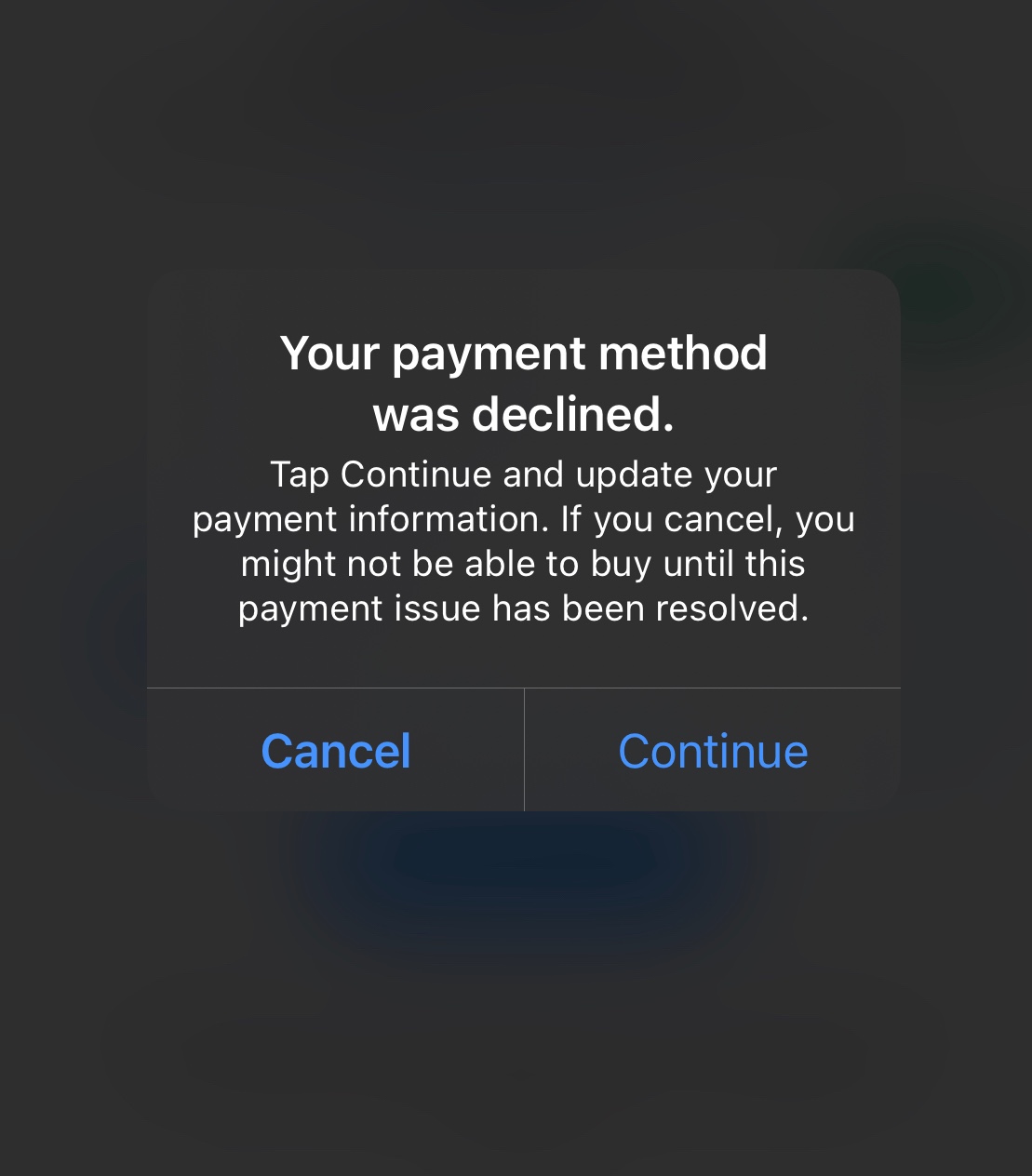 Payment method keeps declining - Apple Community