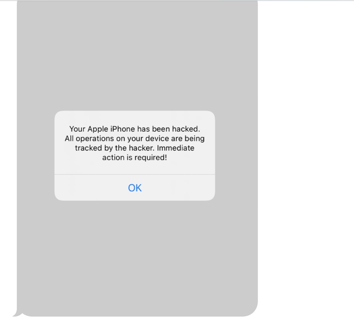 iPhone pop-up message says I've been hack… - Apple Community