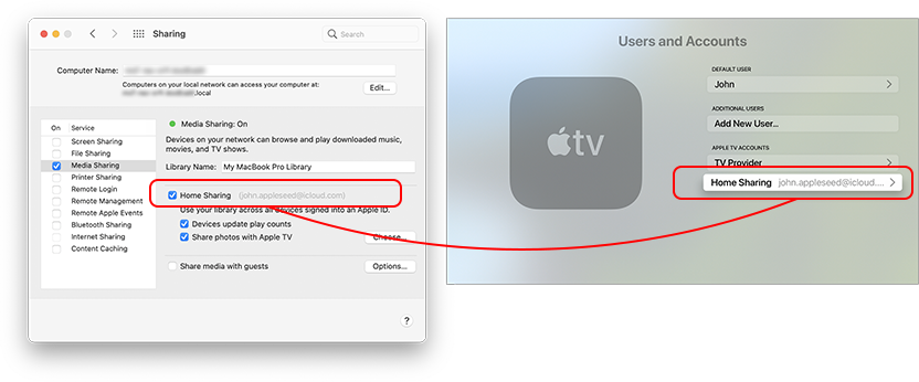 how to change my apple tv email address