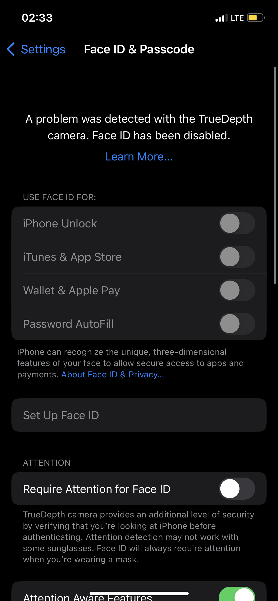 why can t i use face id to download apps ios 16