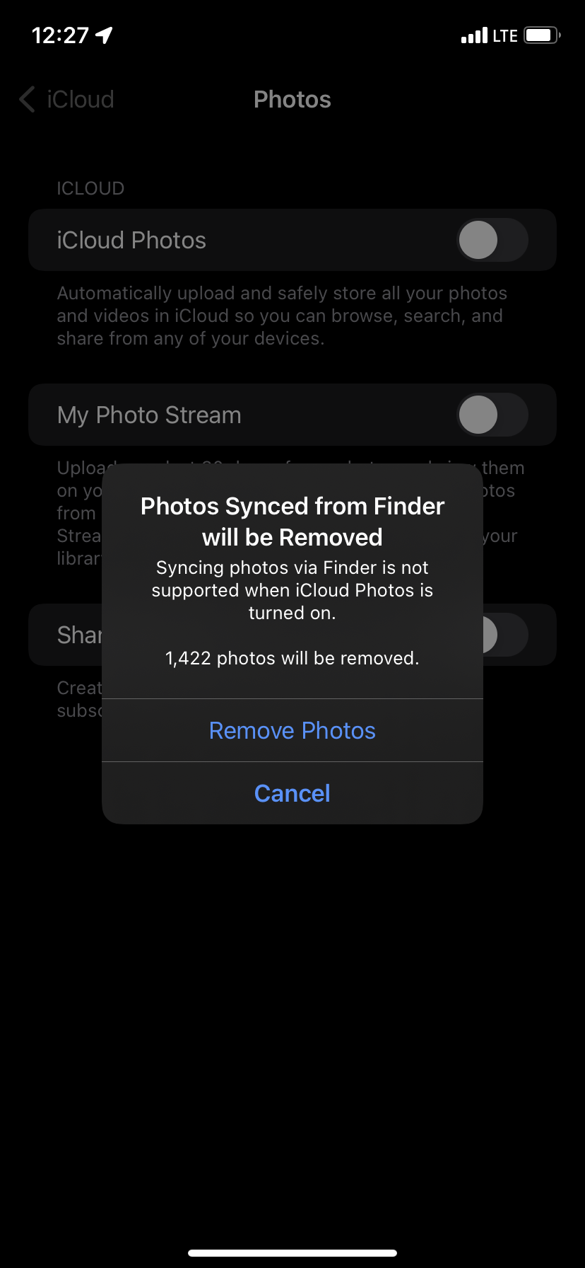 My Iphotos Wont Back Up To The Cloud. - Apple Community