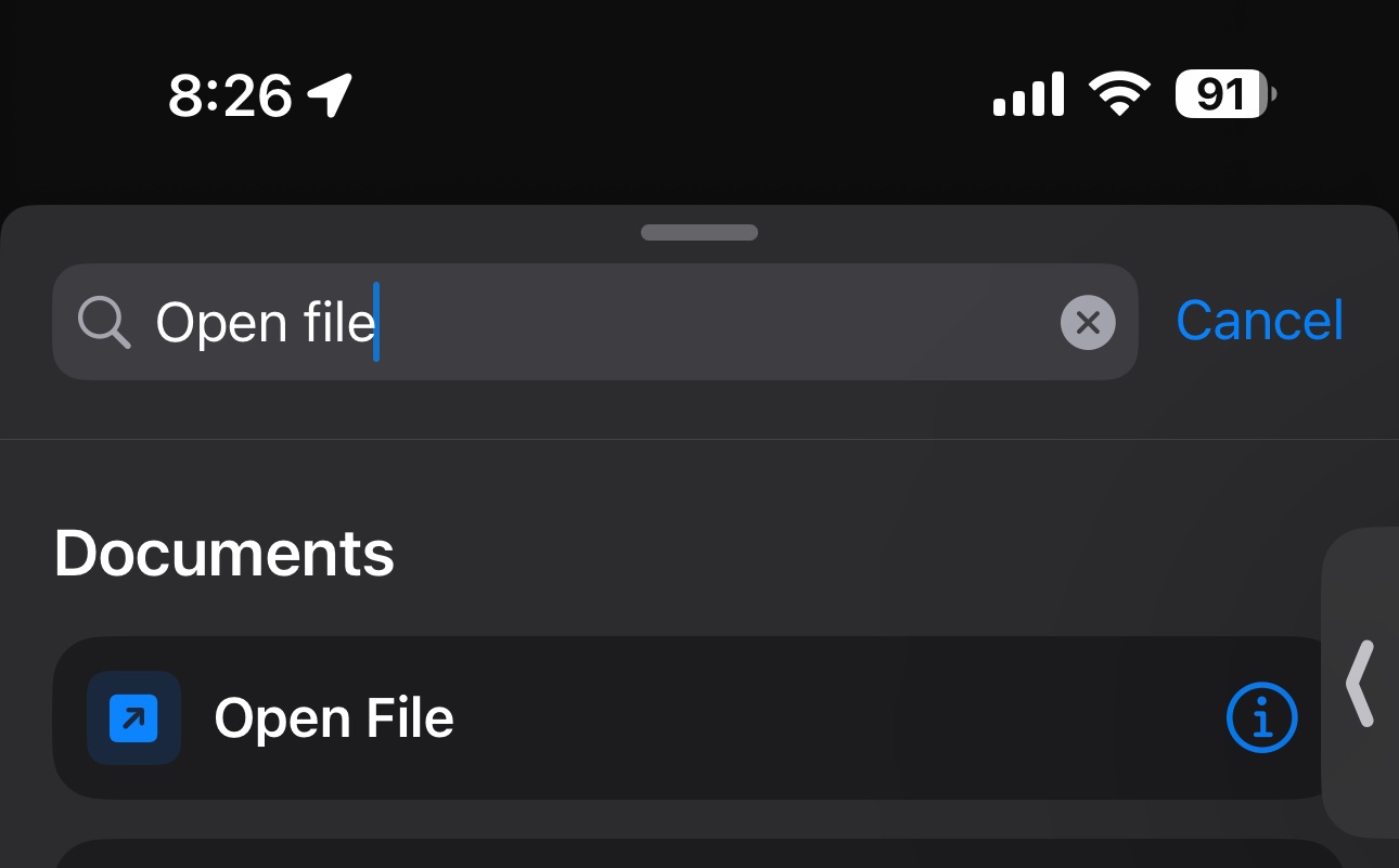 Create a Shortcut (App) to Open Files and… - Apple Community