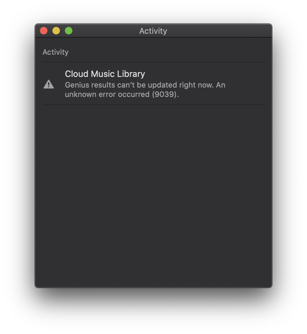 I got an error message in Apple Music. It… - Apple Community