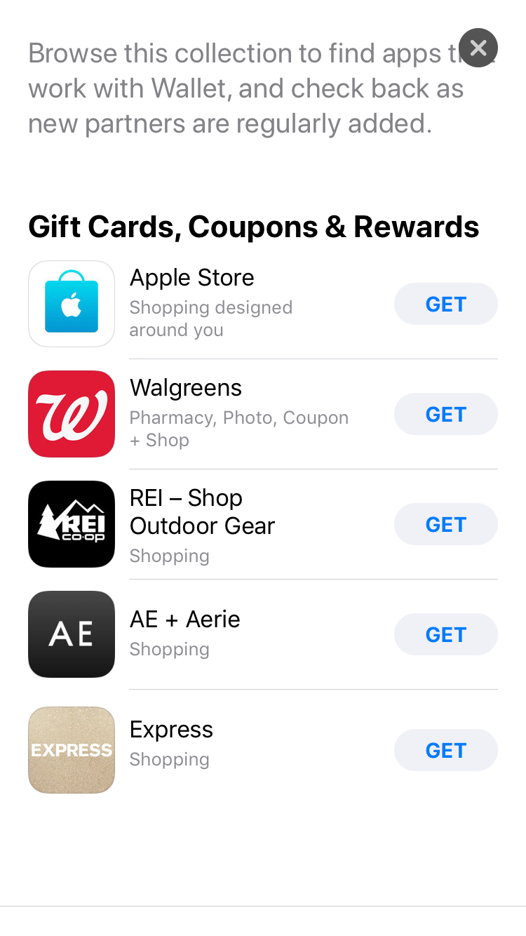 Adding gift cards to Apple Wallet - Apple Community