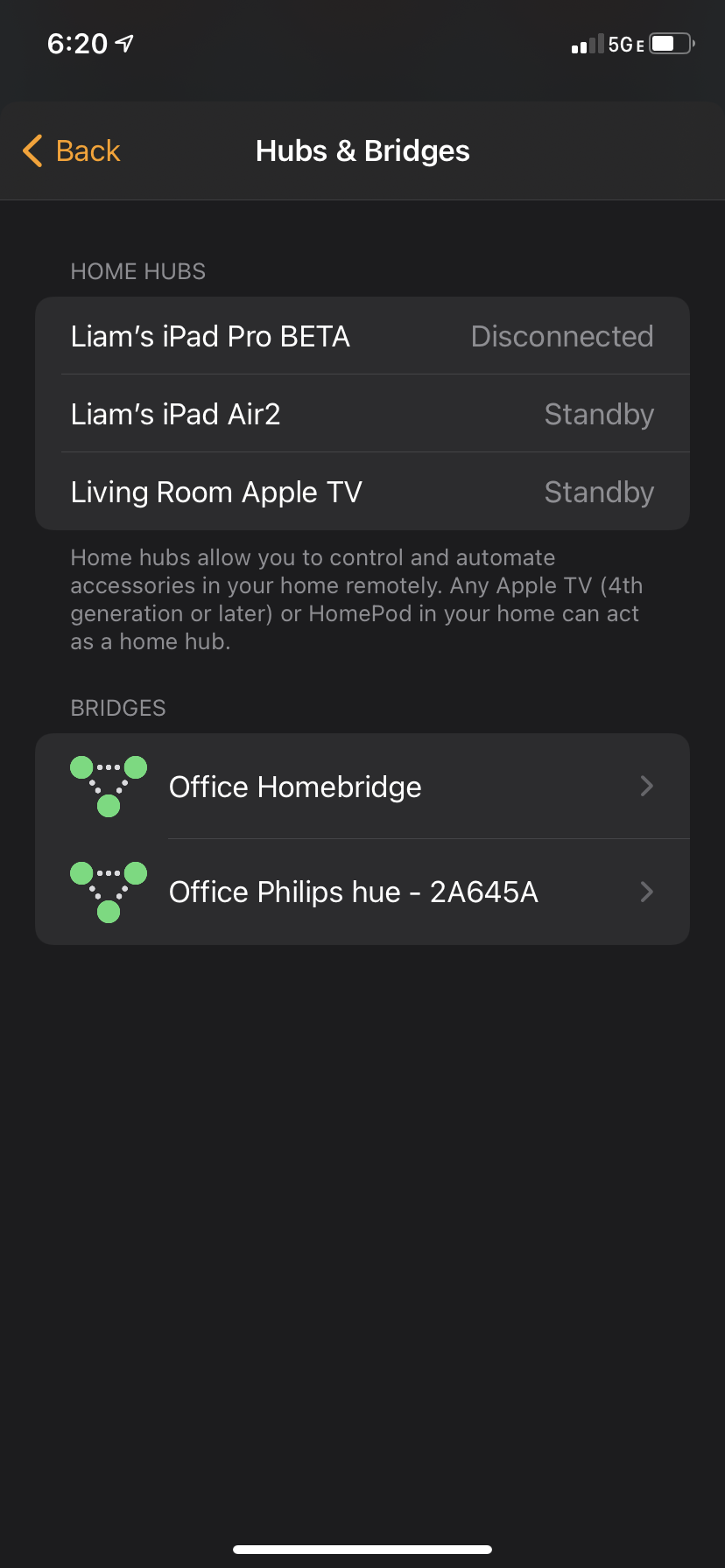 Home hubs all disconnected or standby - Community