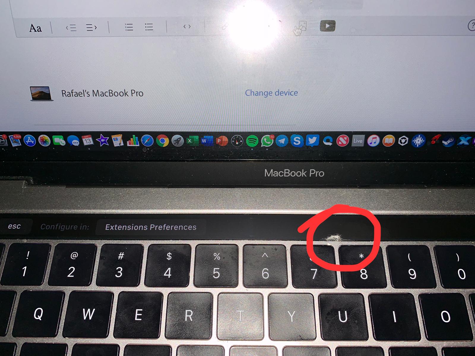 touch bar macbook pro   Apple Community