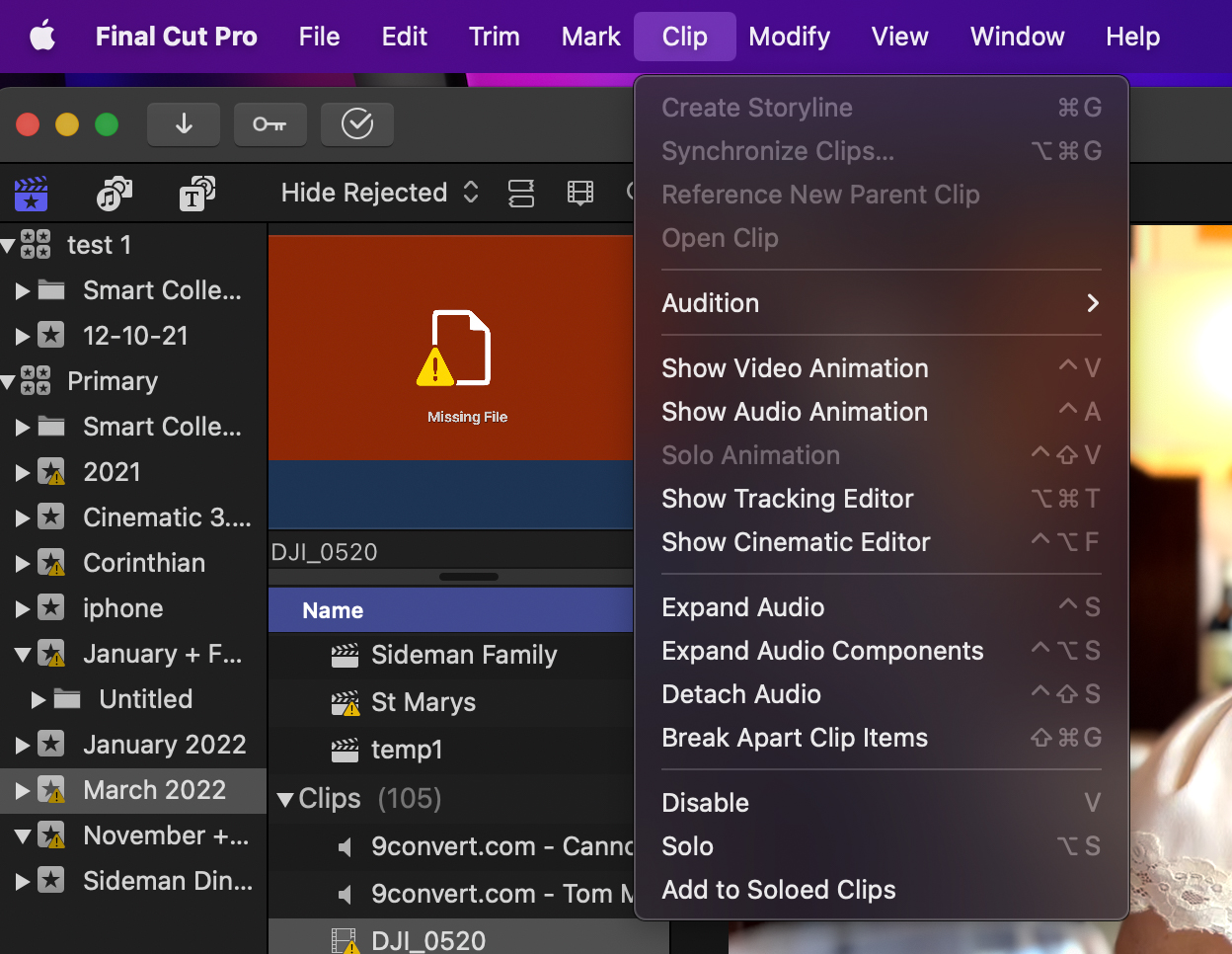 Synchronize Clips Greyed Out using iPho… Apple Community