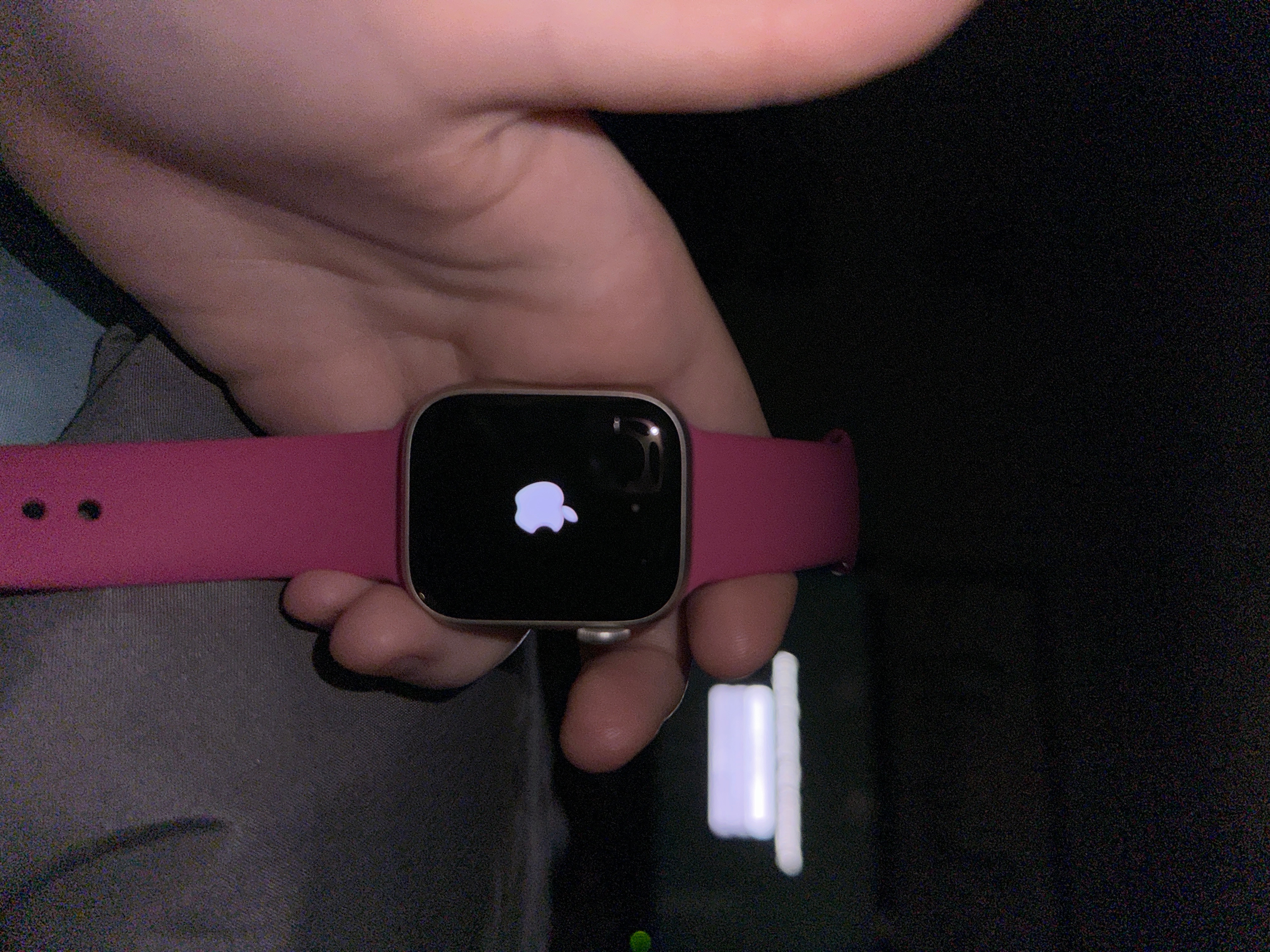 Apple watch stuck on apple logo after hard online reset