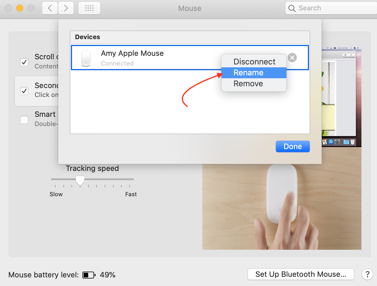 Rename an apple mouse. Apple Community