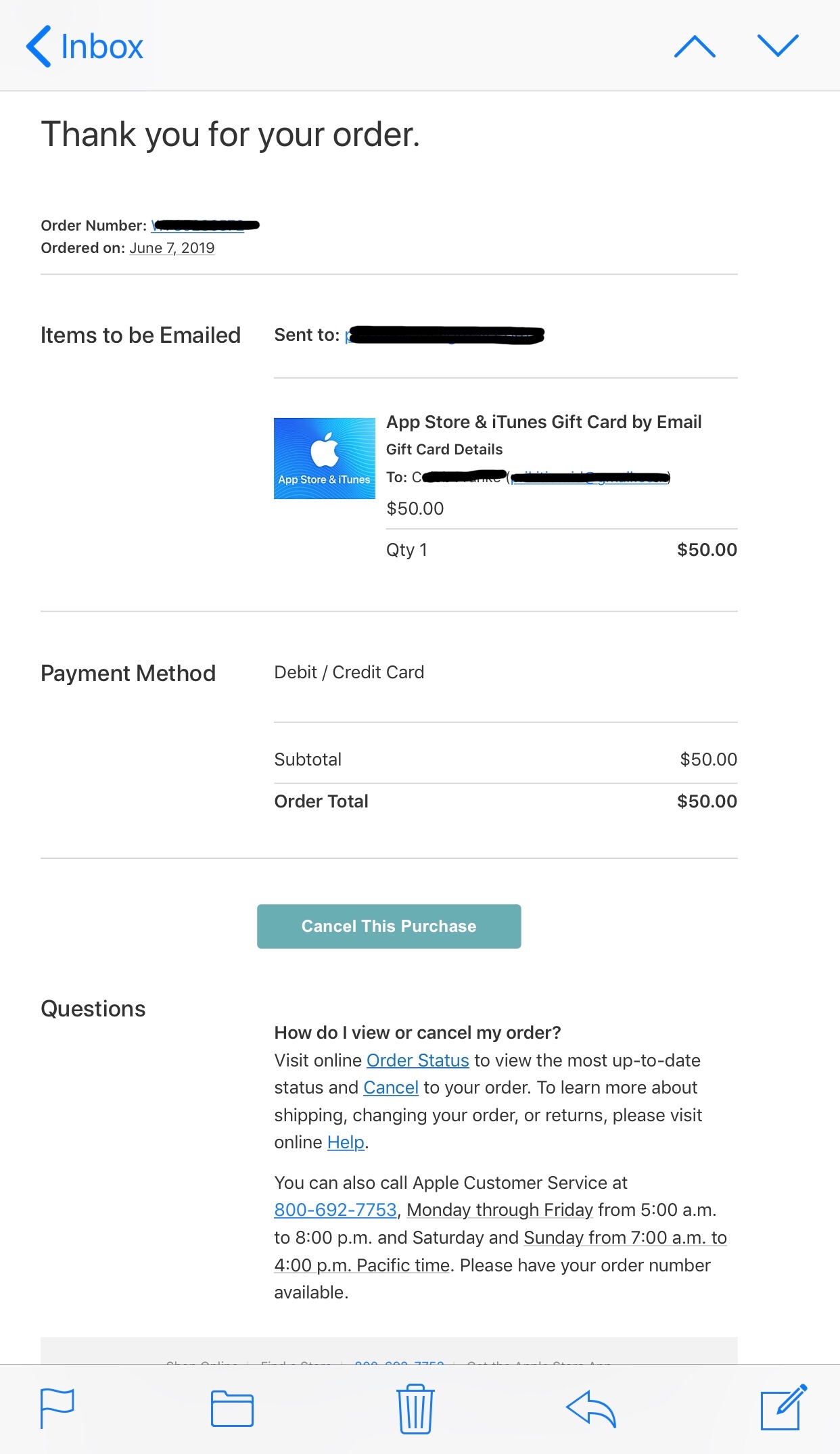 Pay bill with apple gift card - Apple Community