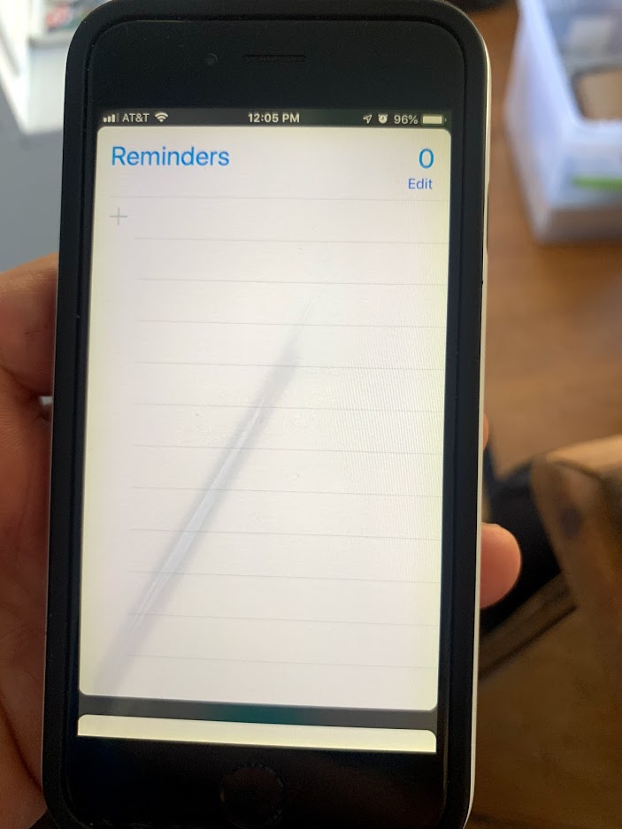 White streak on Iphone screen with white … Apple Community